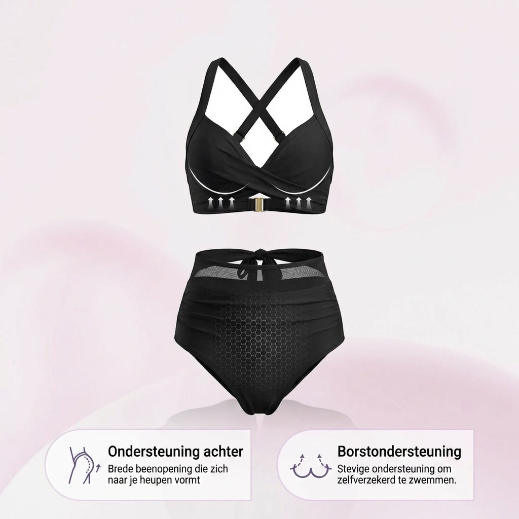 Mavella | 2v1 bikiny s vysokým pasem, konturou břicha a lichotivým střihem