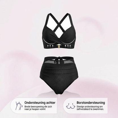 Mavella | 2v1 bikiny s vysokým pasem, konturou břicha a lichotivým střihem
