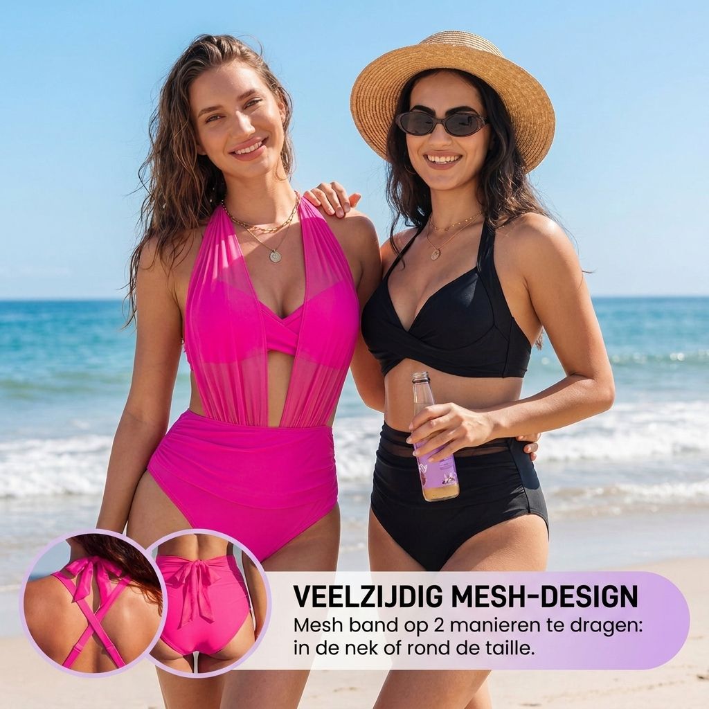 Mavella | 2v1 bikiny s vysokým pasem, konturou břicha a lichotivým střihem